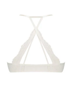 Daisy Padded Underwired Push-Up Bra - White -Deals Bare Bralettes Store 202102 6