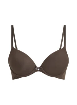 Plunge Padded Underwired Bra - Brown -Deals Bare Bralettes Store 202106 5