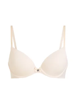 Plunge Padded Underwired Bra - Beige -Deals Bare Bralettes Store 202107 5 scaled