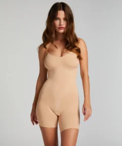 Seamless Enhancing Thigh Slimmer Body - Beige