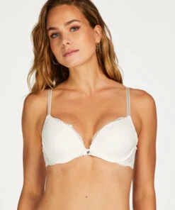 Marine Padded Underwired Push-Up Bra - White