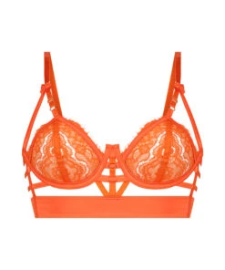 Mitzy Non-Padded Underwired Longline Bra - Orange -Deals Bare Bralettes Store 202534 5