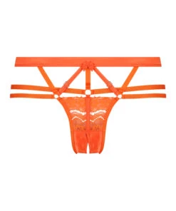 Mitzy Open Crotch Brazilian - Orange -Deals Bare Bralettes Store 202536 5