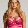 Sadie Non-Padded Underwired Longline Bra - Pink