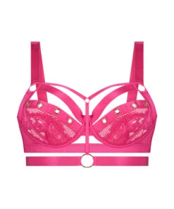 Sadie Non-Padded Underwired Longline Bra - Pink -Deals Bare Bralettes Store 202543 5