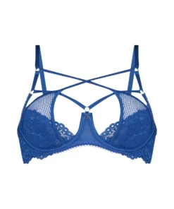 Anna Non-Padded Underwired Bra - Blue -Deals Bare Bralettes Store 202559 5 scaled
