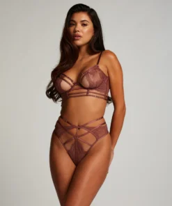 Roxanne Non-Padded Underwired Longline Bra - Brown -Deals Bare Bralettes Store 202570 3 scaled