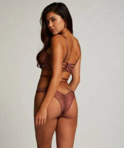Roxanne Open Crotch Brazilian - Brown -Deals Bare Bralettes Store 202572 4