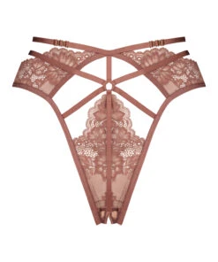 Roxanne Open Crotch Brazilian - Brown -Deals Bare Bralettes Store 202572 5