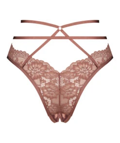 Roxanne Open Crotch Brazilian - Brown -Deals Bare Bralettes Store 202572 6