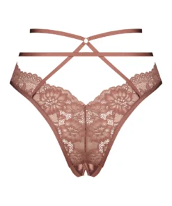 Roxanne Open Crotch Brazilian - Brown -Deals Bare Bralettes Store 202572 6 scaled