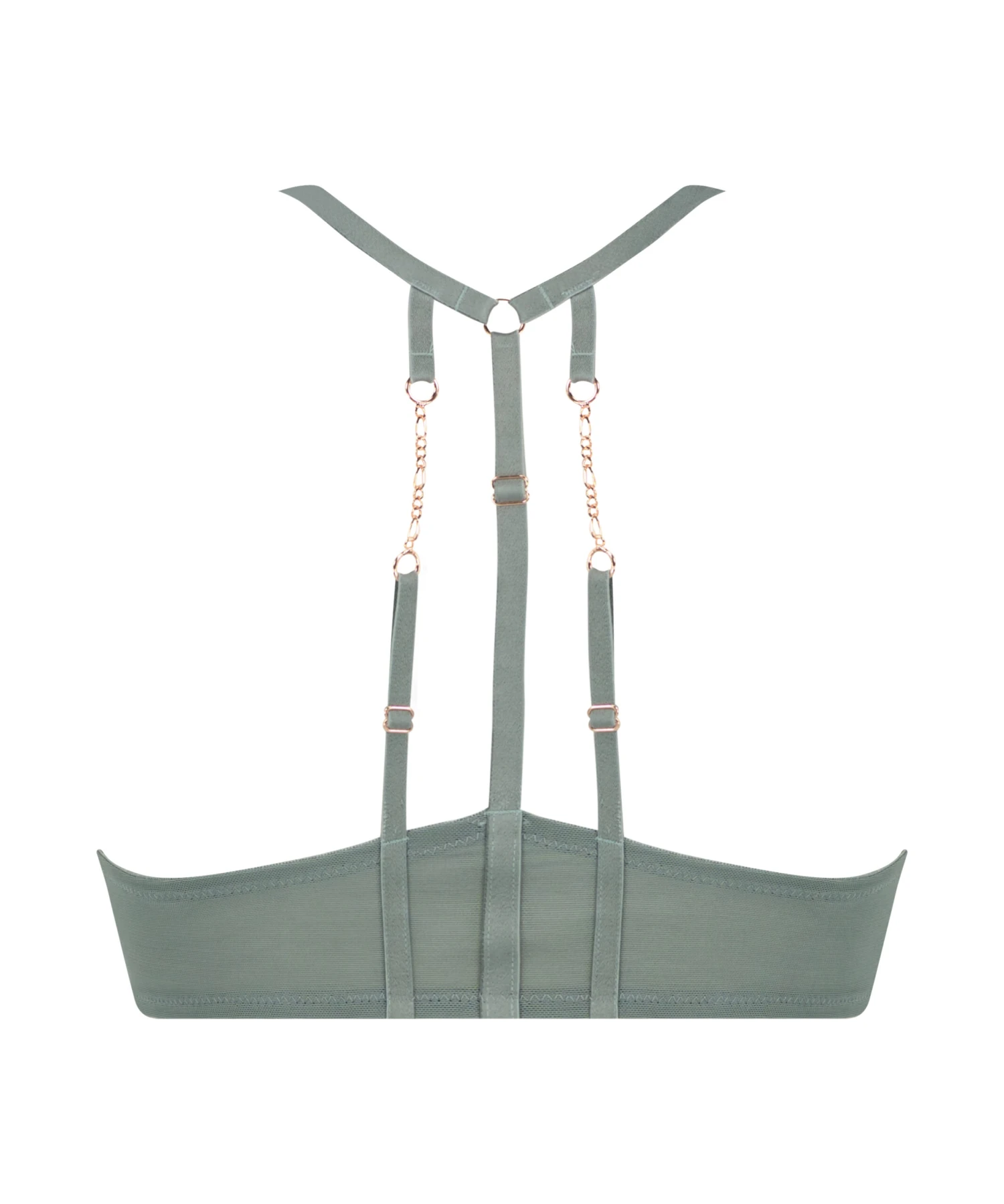 Nicole Padded Underwired Push-Up Bra - Green 7 Nicole Padded Underwired Push-Up Bra - Green - Image 7