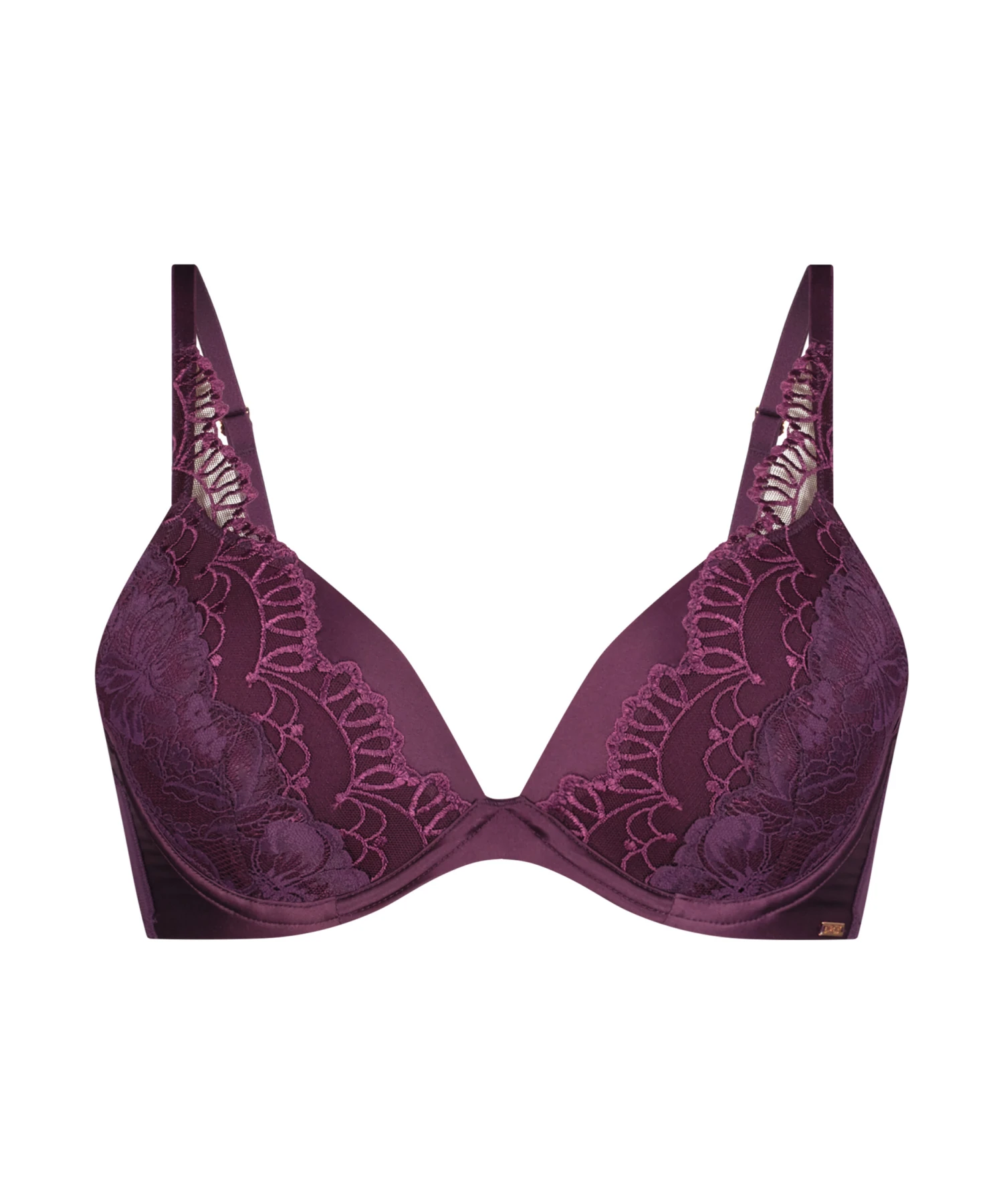 Samra Padded Underwired Push-Up Bra - Purple 6 Samra Padded Underwired Push-Up Bra - Purple - Image 6