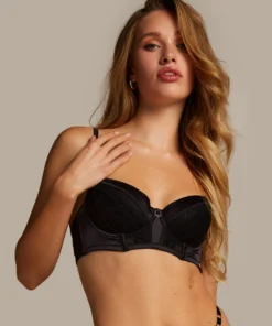 Nicole Padded Underwired Bra - Black