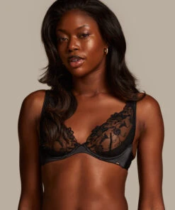 Inga Non-Padded Underwired Bra - Black