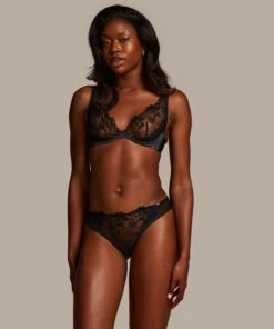 Inga Non-Padded Underwired Bra - Black -Deals Bare Bralettes Store 202595 3