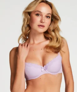 Lola Padded Underwired Bra - Purple
