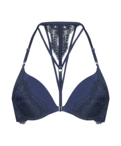 Kimberley Padded Underwired Push-Up Bra - Blue -Deals Bare Bralettes Store 202662 5