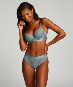 Luna Padded Underwired Longline Bra - Blue -Deals Bare Bralettes Store 202672 3 scaled