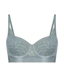 Luna Padded Underwired Longline Bra - Blue -Deals Bare Bralettes Store 202672 5
