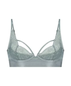 Luna Non-Padded Underwired Longline Bra - Blue -Deals Bare Bralettes Store 202675 5 scaled