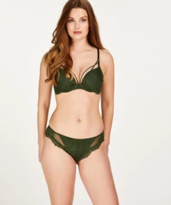 Daisy Padded Underwired Maximizer Bra - Green -Deals Bare Bralettes Store 202683 3
