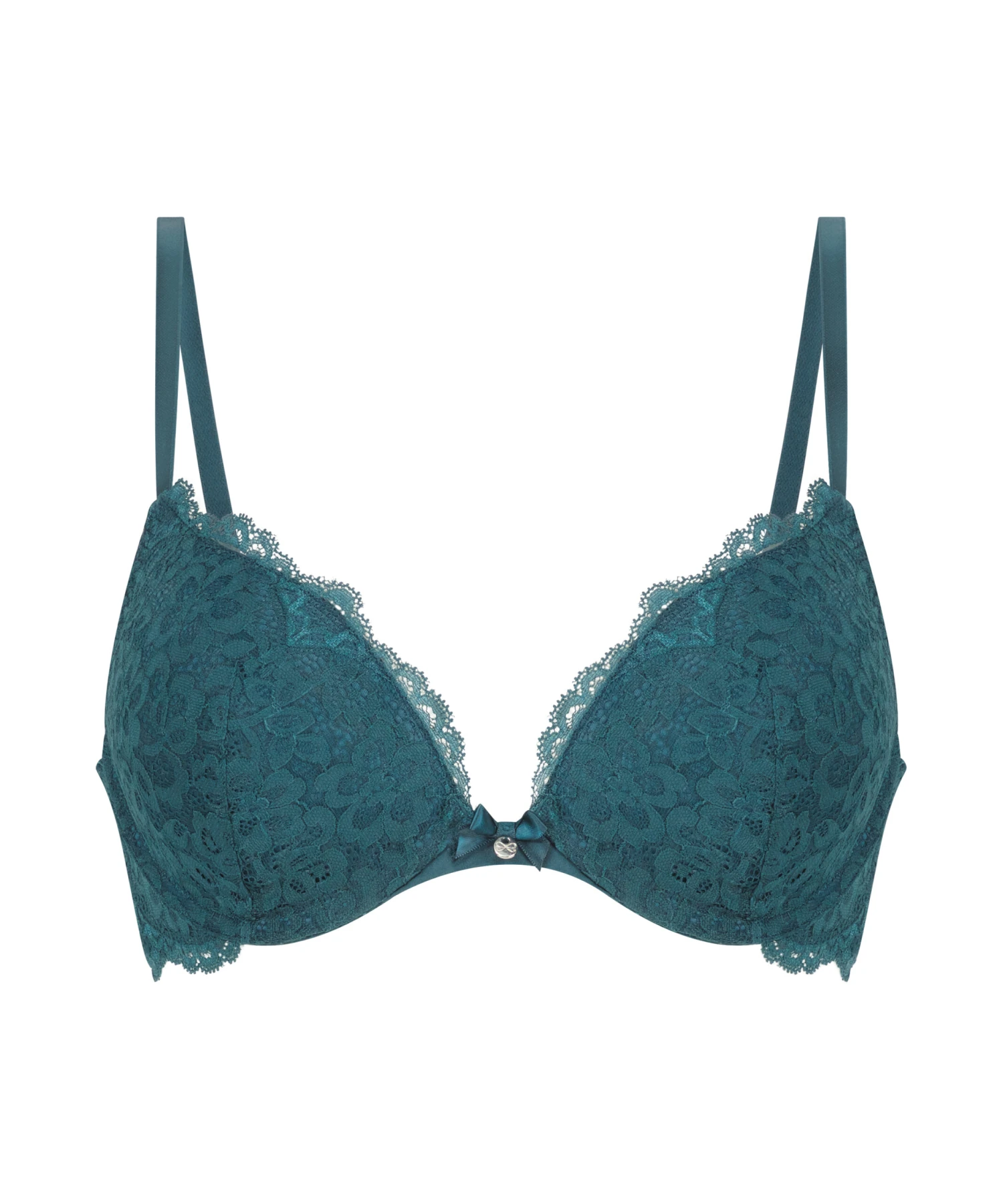Marine Padded Underwired Push-Up Bra - Green 5 Marine Padded Underwired Push-Up Bra - Green - Image 5