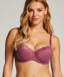 Marine Padded Underwired Bra - Purple