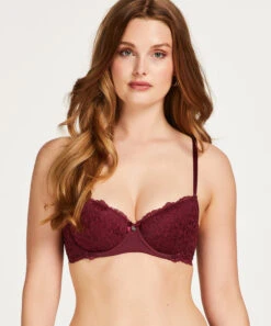 Marine Padded Underwired Bra - Red