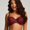 Marine Non-Padded Underwired Bra - Red