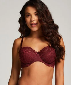 Marine Non-Padded Underwired Bra - Red