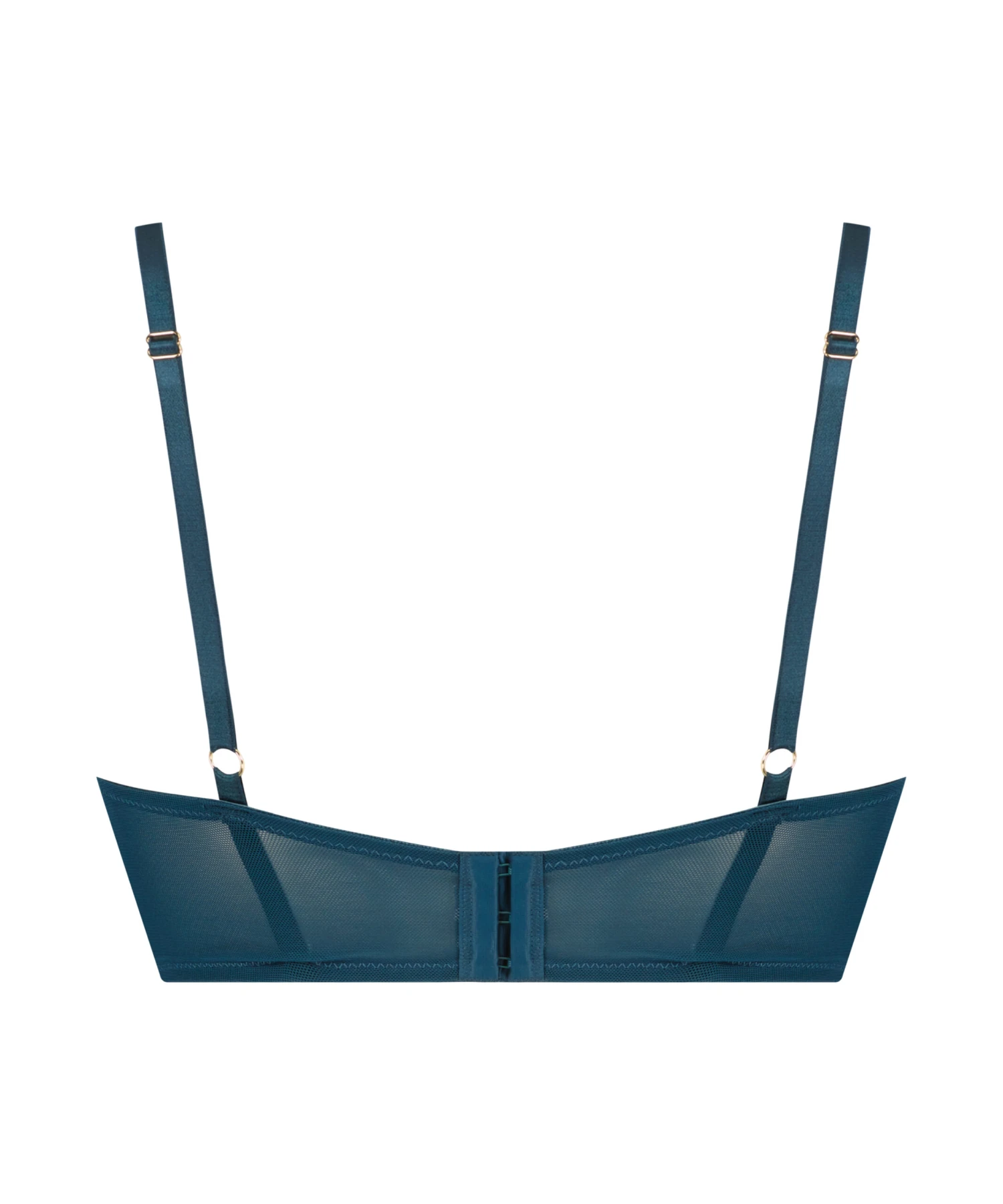 Riri Padded Underwired Push-Up Bra - Blue 6 Riri Padded Underwired Push-Up Bra - Blue - Image 6