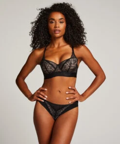 Luna Padded Underwired Longline Bra - Black 8 Luna Padded Underwired Longline Bra - Black -Deals Bare Bralettes Store 202734 3