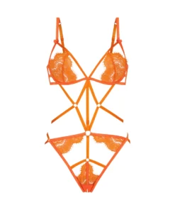 Private Open Crotch Mitzy Body - Orange -Deals Bare Bralettes Store 202847 5 scaled