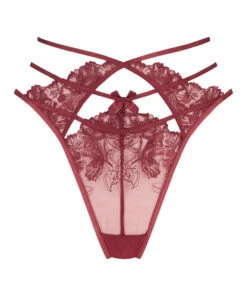 Michayla Thong - Red -Deals Bare Bralettes Store 202861 5