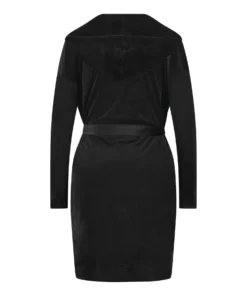 Velours Bathrobe - Black -Deals Bare Bralettes Store 203048 6 scaled