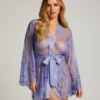 Isabelle Lace Kimono - Purple