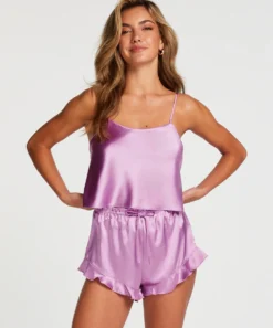 Satin Cami Top - Purple -Deals Bare Bralettes Store 203157 3 scaled