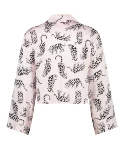 Twill Long-sleeved Pyjama Top - Pink -Deals Bare Bralettes Store 203159 6 scaled