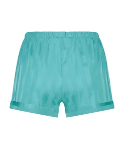 Satin Pyjama Shorts - Blue -Deals Bare Bralettes Store 203164 6 scaled