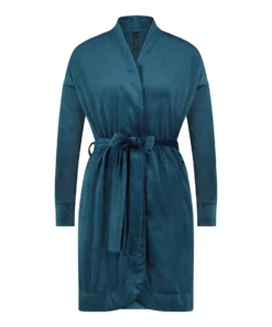 Velours Bathrobe - Blue -Deals Bare Bralettes Store 203174 5 scaled