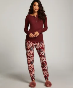 Long-Sleeved Pyjama Top - Brown -Deals Bare Bralettes Store 203175 3 scaled