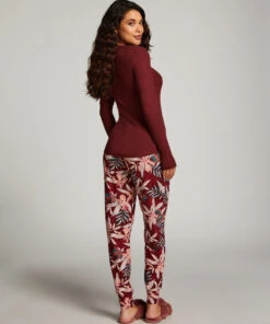 Long-Sleeved Pyjama Top - Brown 9 Long-Sleeved Pyjama Top - Brown -Deals Bare Bralettes Store 203175 4