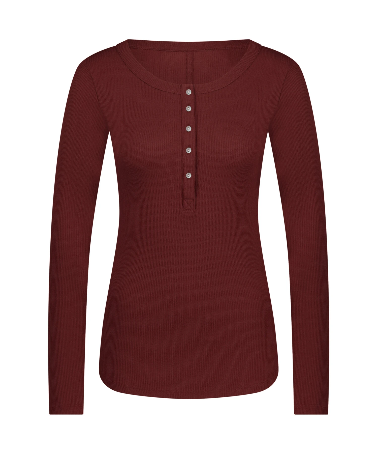 Long-Sleeved Pyjama Top - Brown 5 Long-Sleeved Pyjama Top - Brown - Image 5