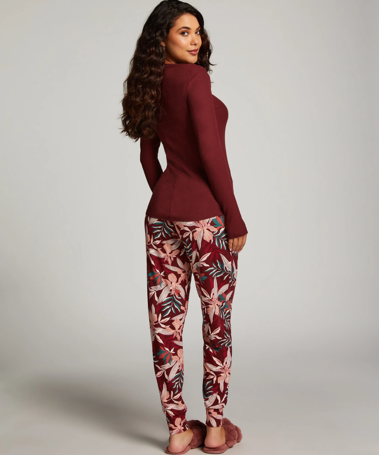 Jersey Pyjama Pants - Brown 3 Jersey Pyjama Pants - Brown - Image 3