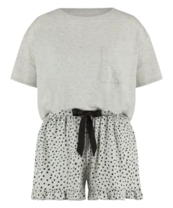 Short Pyjama Set - Grey 8 Short Pyjama Set - Grey -Deals Bare Bralettes Store 203183 5 scaled