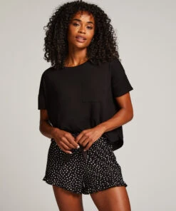 Short Pyjama Set - Black