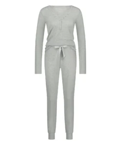 Long Sleeve Lace Pajama Set - Blue -Deals Bare Bralettes Store 203190 5 scaled