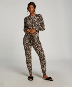 Jersey Long-Sleeved Pyjama Top - Black -Deals Bare Bralettes Store 203203 3