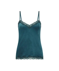 Velours Lace Cami Top - Blue 10 Velours Lace Cami Top - Blue -Deals Bare Bralettes Store 203205 5